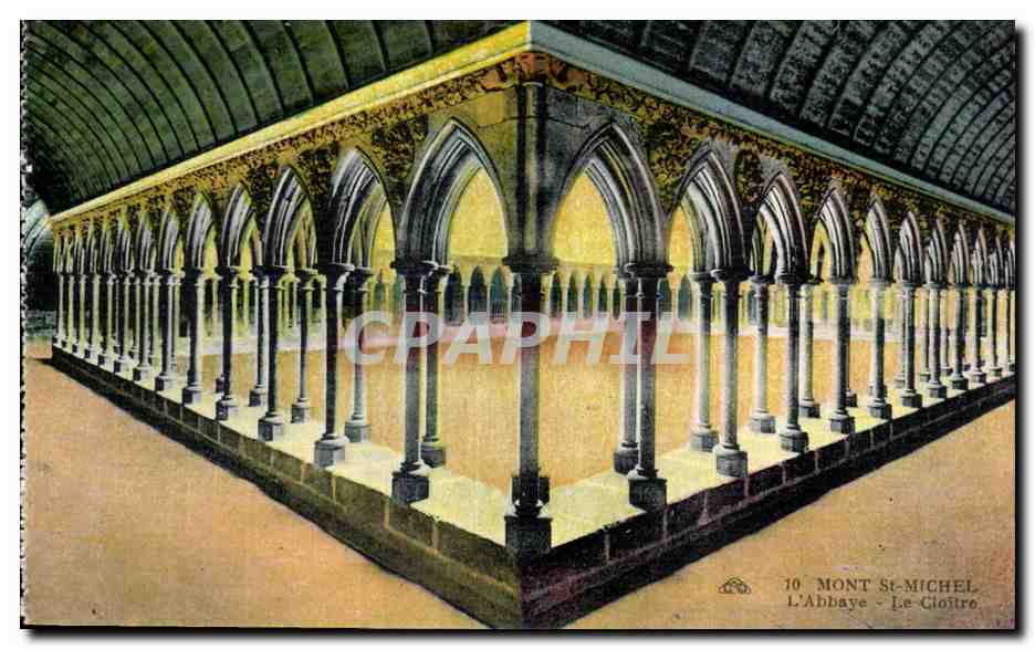 Das Kloster - Die Abtei — Mont-Saint-Michel — Verlag: Atelier des Arts Photographiques, Straßburg — n° 10