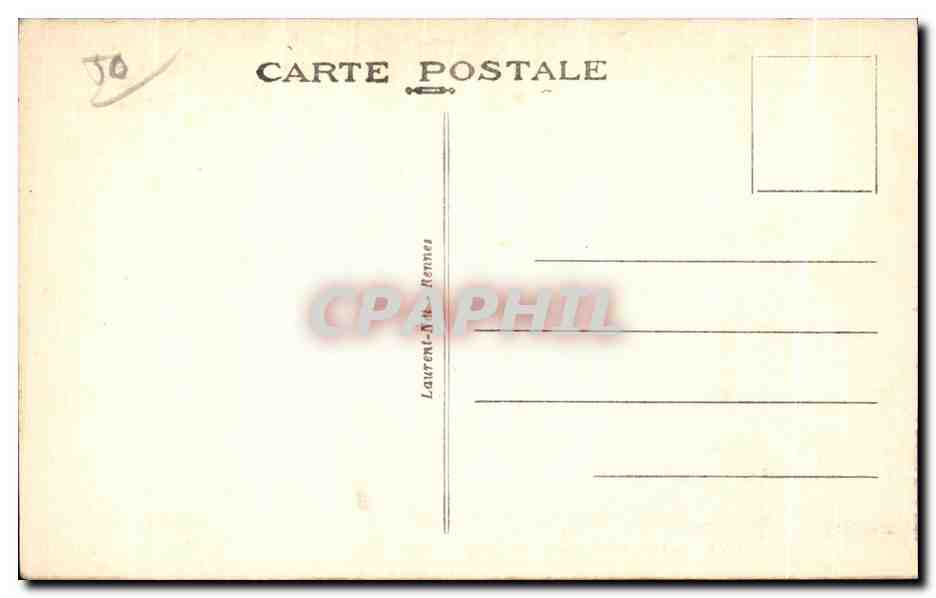 CPA Baie du mont saint michel vedettes faisant le tour de tombelaine — Rückseite