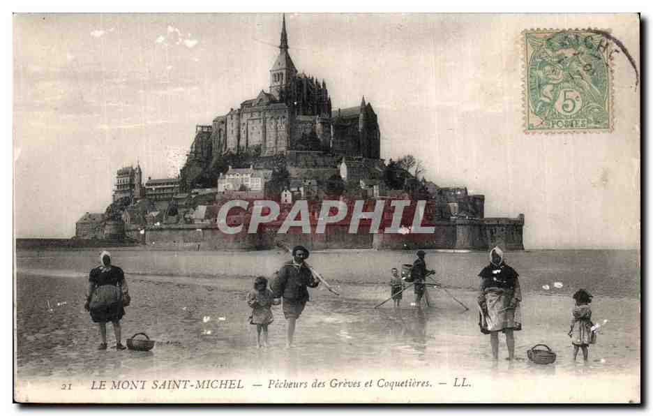 Le Mont Saint-Michel — Pêcheurs des Grèves et Coquetières — LL.