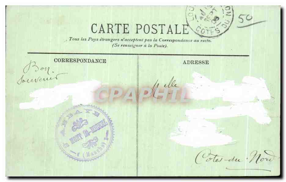Le Mont Saint-Michel — Pêcheurs des Grèves et Coquetières — LL. — Reverso