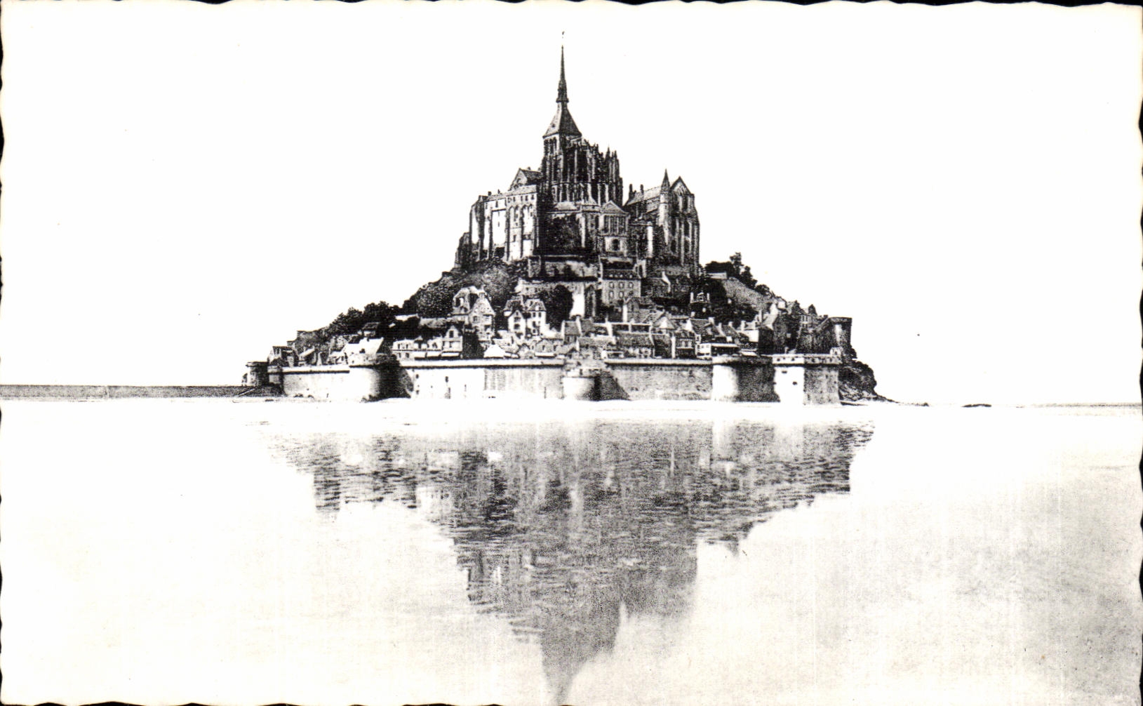 Mont Saint-Michel — Vue Générale (côté Est) — Cie des Arts Photographiques, 44 rue Le Tellier, Paris