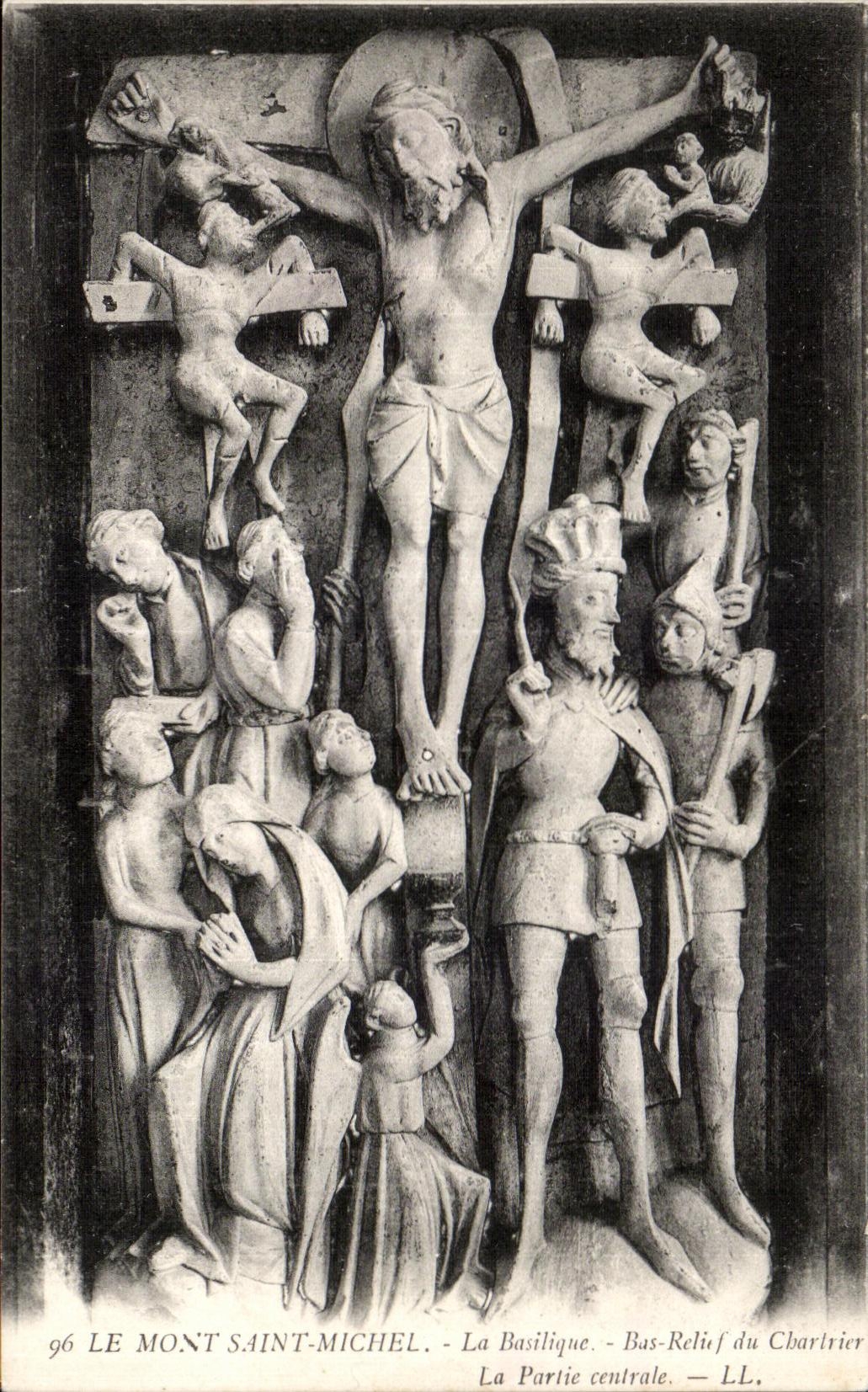 Le Mont Saint-Michel — La Basilique — Bas-Relief du Chartrier — Partie centrale — LL, n° 96