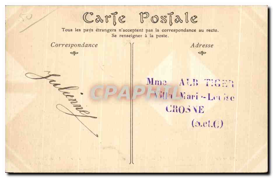 CPA Abbaye du mont saint michel medailles de robert de thorigny et de martin de furmendy — Verso