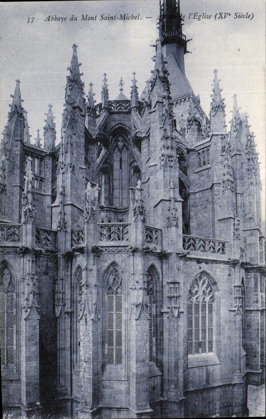 CPA Abbaue du saint michel de l eglise 