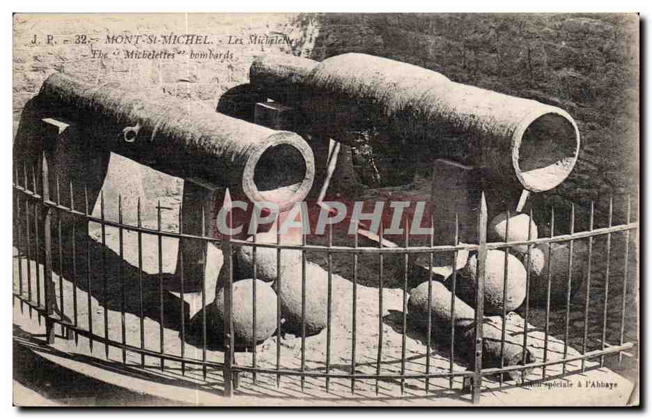 CPA Mont st michel les michelees the micheletes bombardes