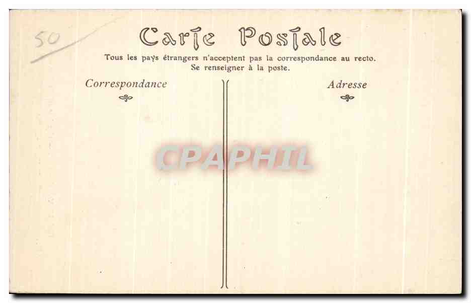 Mont Saint-Michel — León sosteniendo las Armas de Robert Jolliviet, trigésimo Abad del Mont — ND Phot, n° 101 — Reverso
