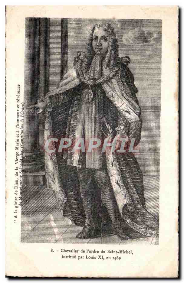 CPA Chevalier de l ordre de saint michel institue par louis XI Mont Saint Michel