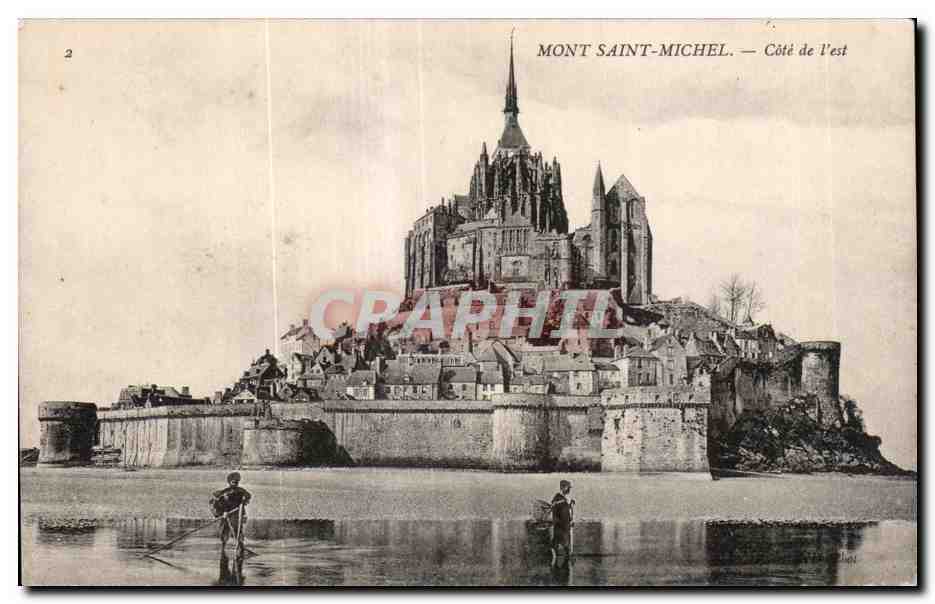 Mont Saint-Michel — Côté de l'est — éditeur non identifié, n° de série 2