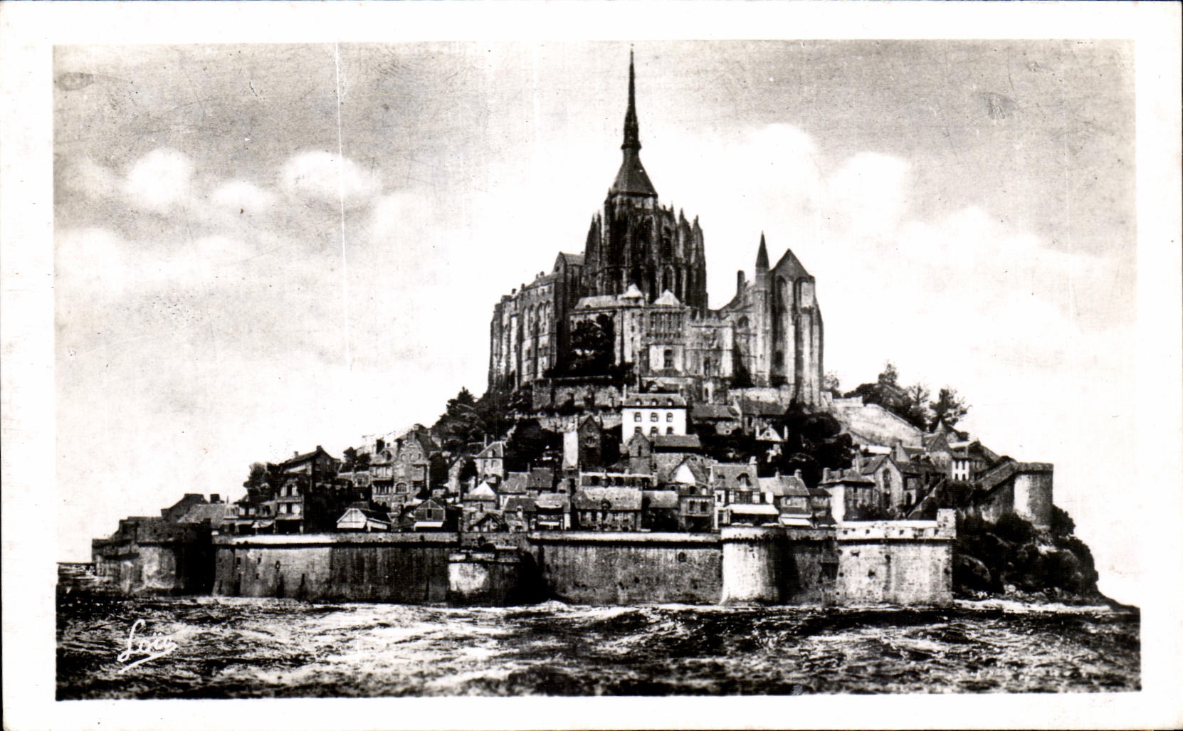 Le Mont-Saint-Michel — vue du côté est — Laurent-Nel, Rennes, n°206