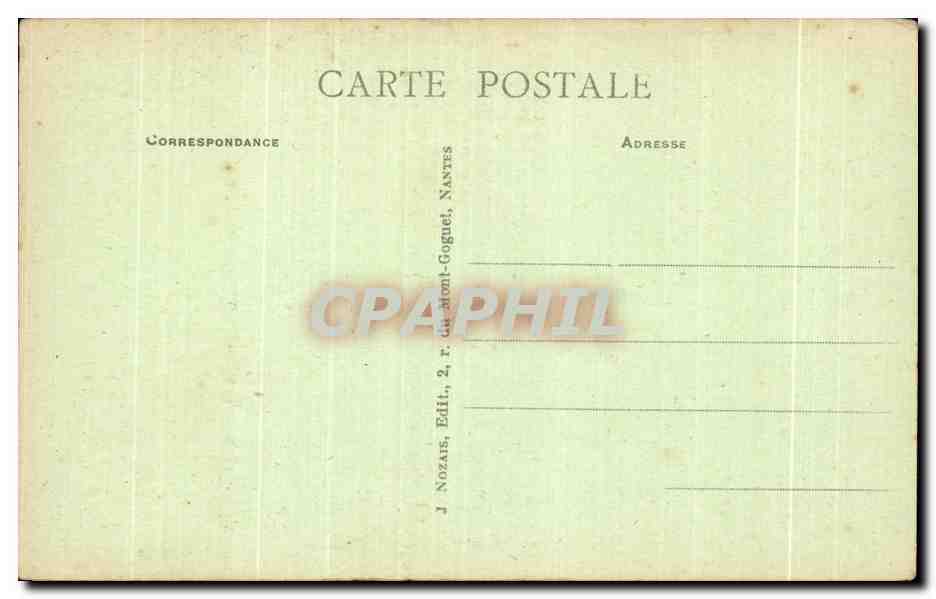 CPA Mont saint michel Ellet de nuit — Verso