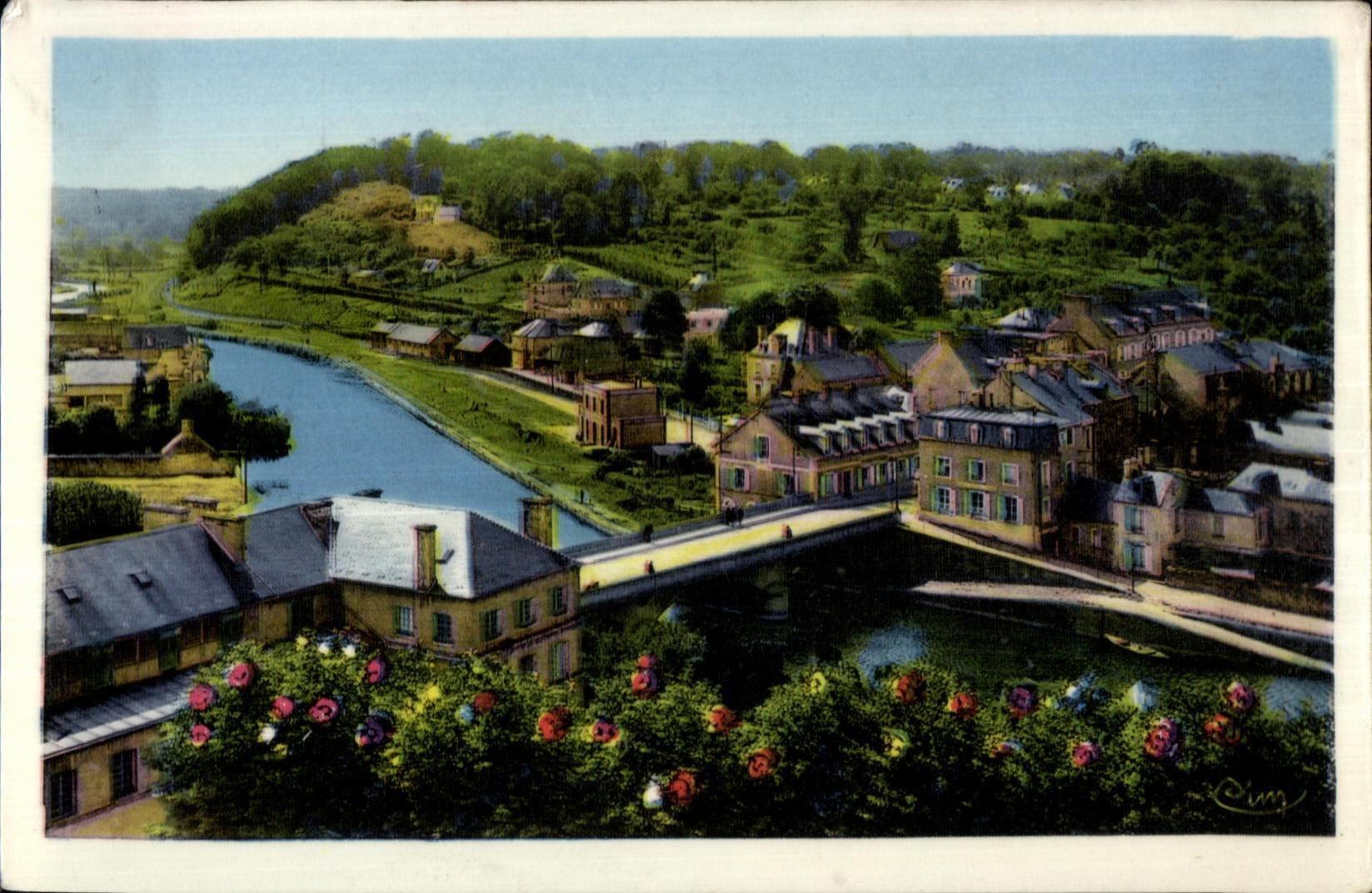 CPA Lo Manche Le Pont sur la Vire de la Falaise