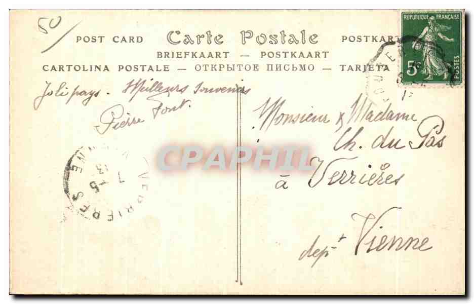 CPA Mortain La Petite Chapelle Saint Michel cote Nord Est — Rückseite
