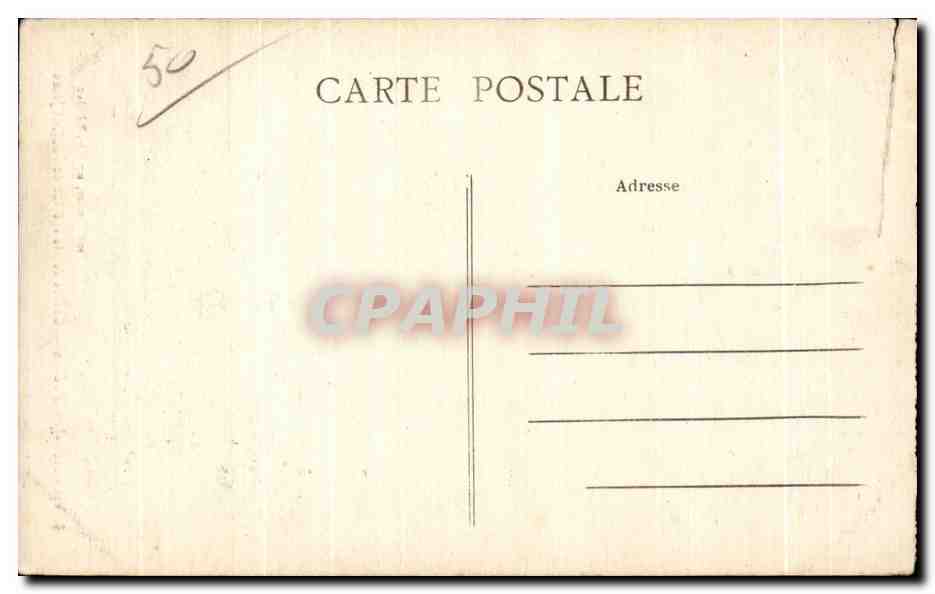 CPA Villedieu Les Poeles Chasse de Ste Therese de l enfant jean — Achterkant