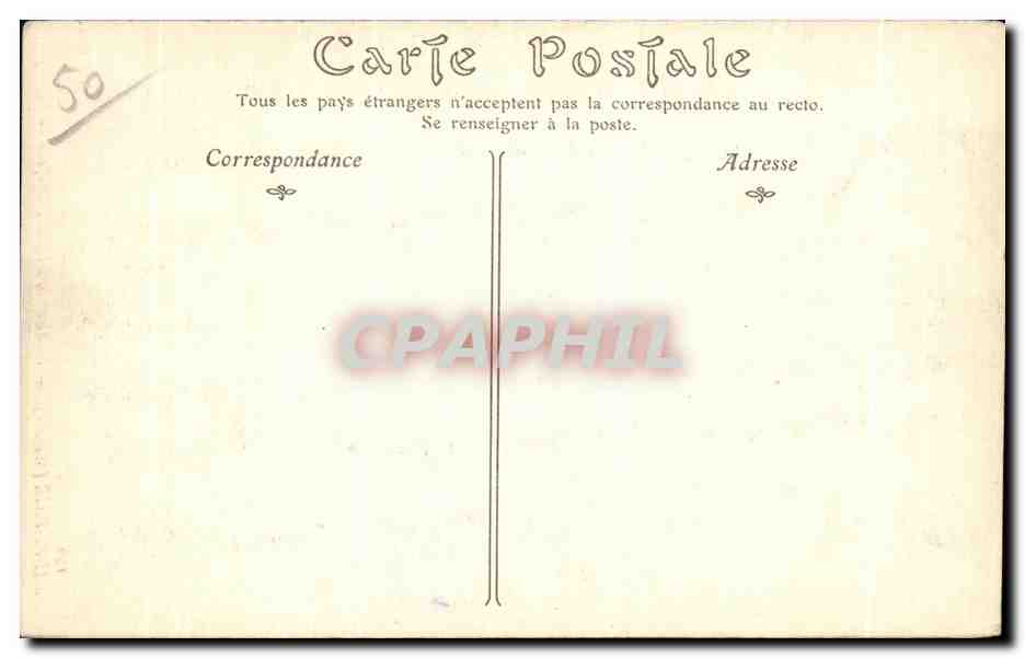 CPA Saint pair Manche Interieur de l eglise Cbapelle de saint josepb — Back
