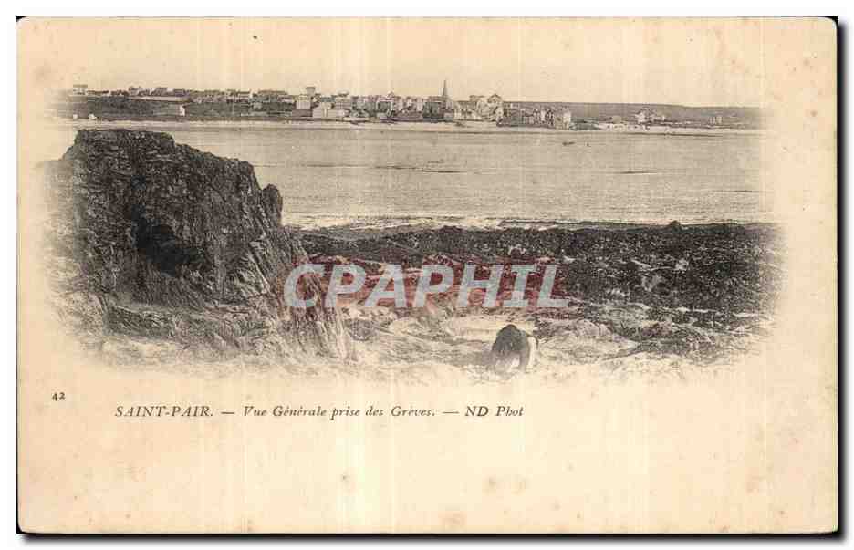 CPA Saint pair Vue generale prise des greves 