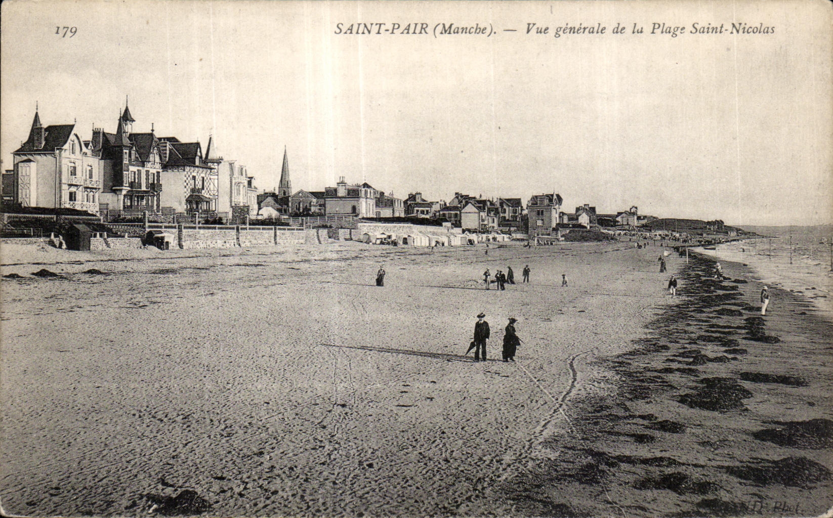 Saint-Pair (Manche) — Vue générale de la Plage Saint-Nicolas — Phot. R. Phel.