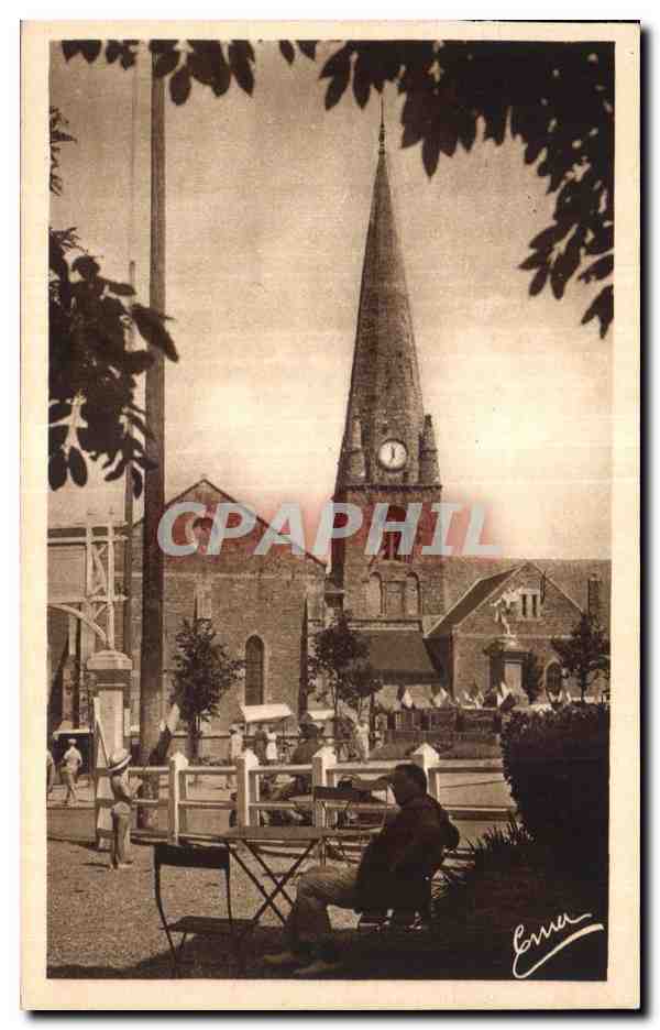 Saint-Pair-sur-Mer — L'église, clocher du XIe siècle — Édition E. Besnard, Granville