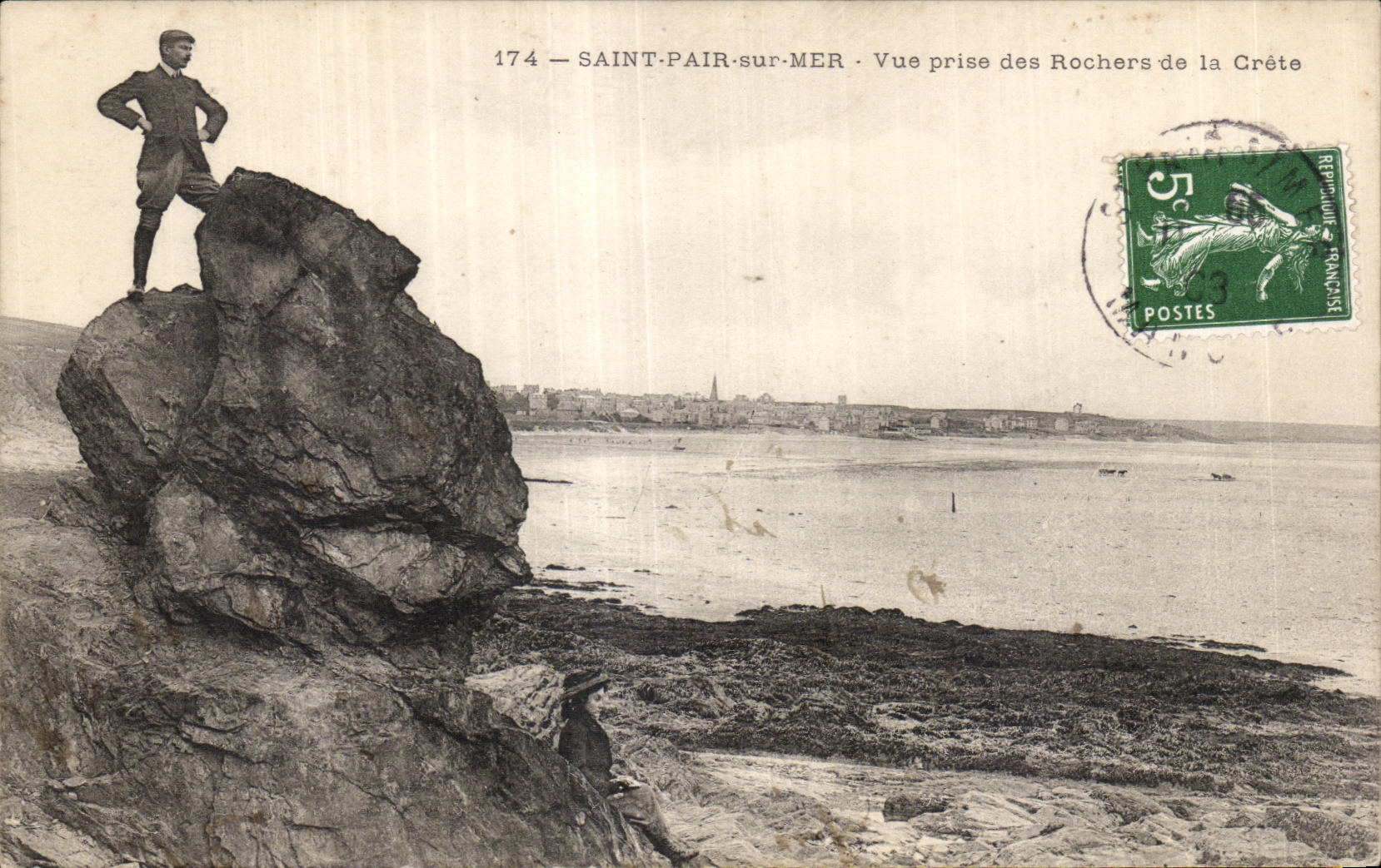 Saint-Pair-sur-Mer — Vue prise des Rochers de la Crête — Éditeur : n° 174