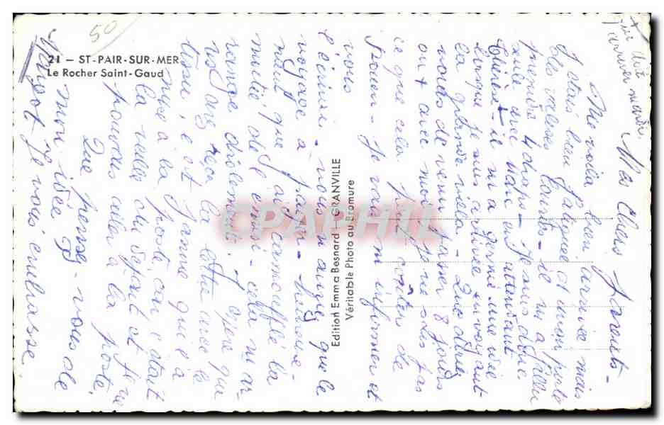 CPA Saint Pair sur Mer Le Rocher Saint Gaud — Reverso