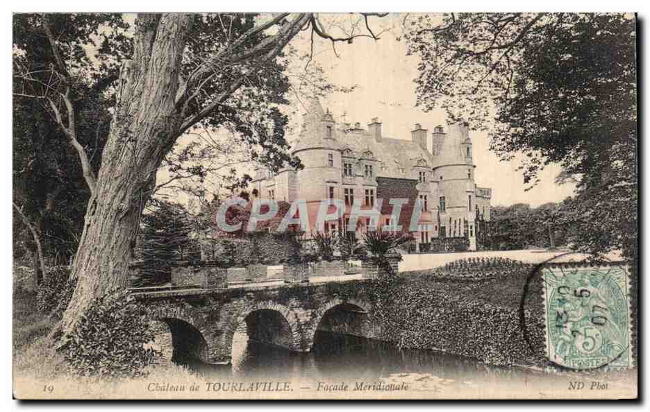 CPA Chateau de Tourlaville Facade Meridionale
