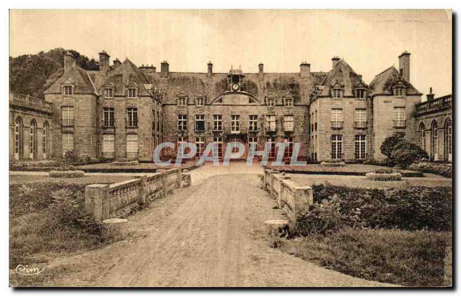 CPA Flamanville Le Chateau Facade principale
