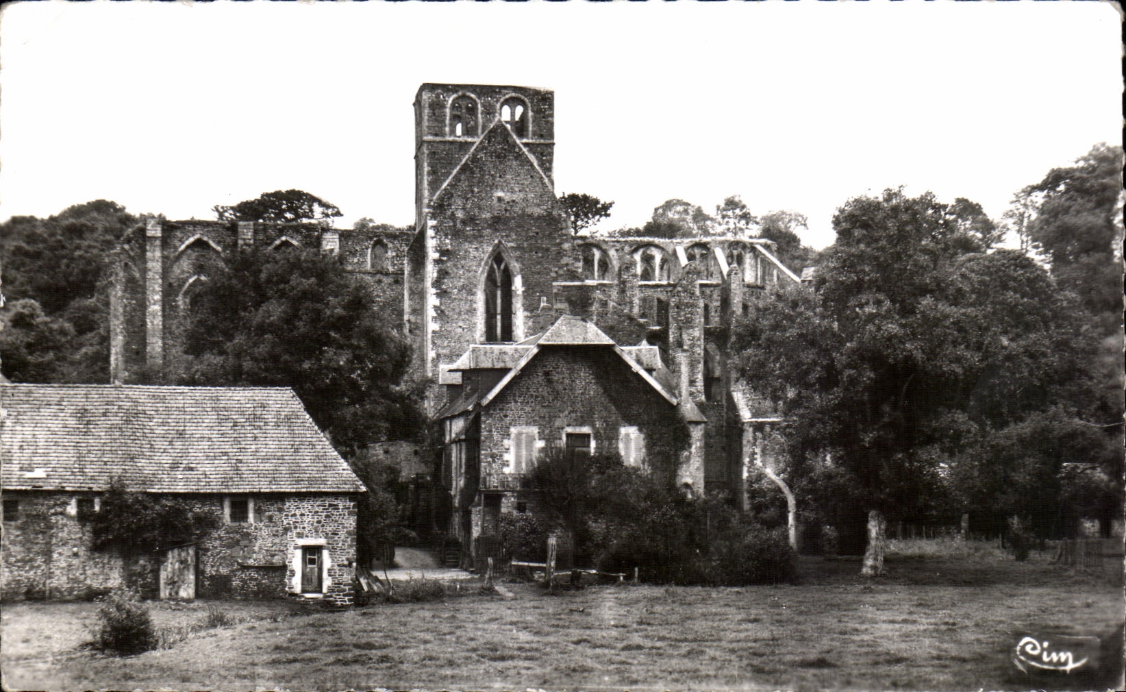 Vintage Postcard Hambye The Monastery Abbey of Hambye