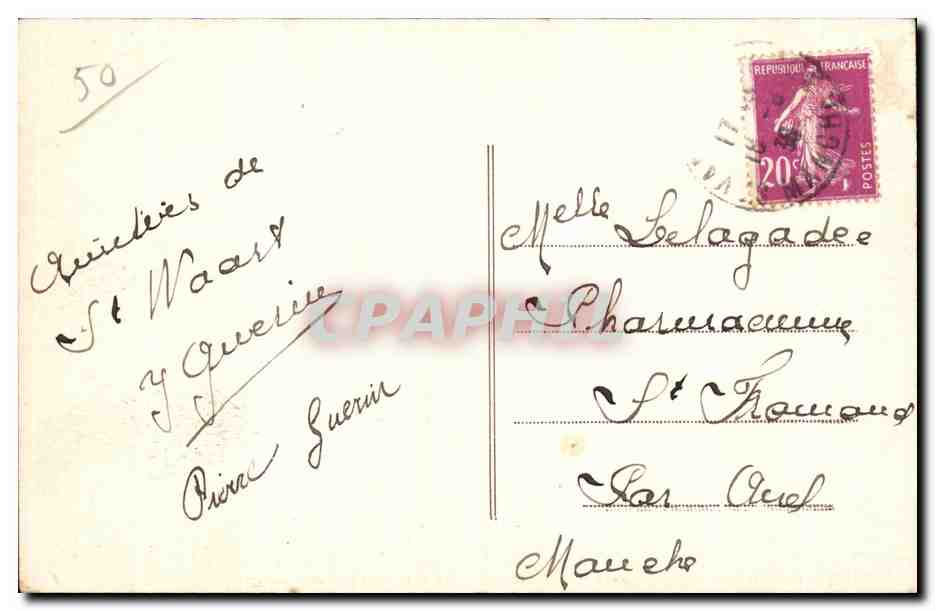 SAINT-VAAST-la-HOUGUE (Manche) — La Hougue — Côté de la Porte aux Dames — Rückseite