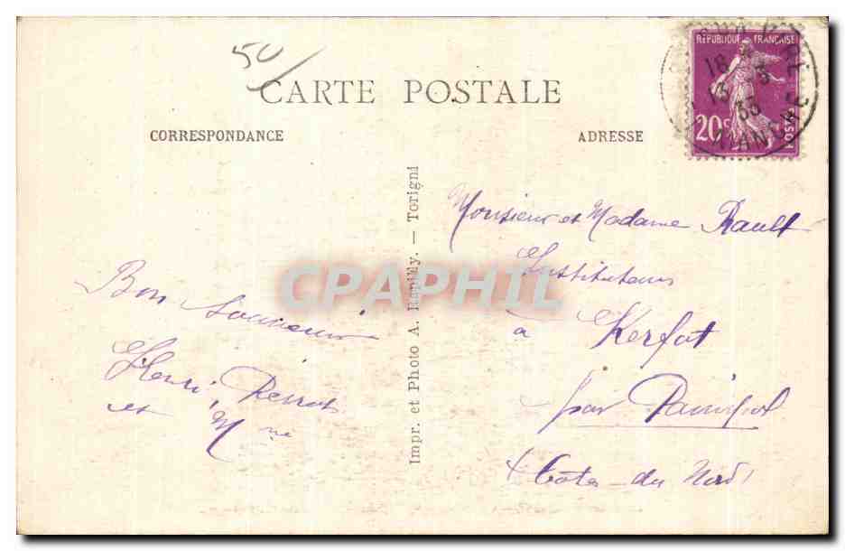 La Chapelle-sur-Vire (Manche) — Arrivée — Route de Domjean — Reverso