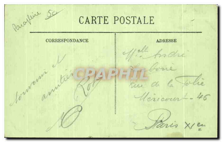 CPA Paysan normand Folklore Costume — Verso