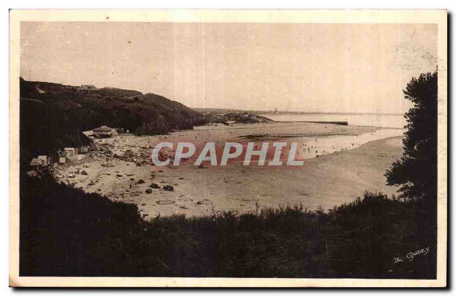 CPA Les belles plages normandes Carteret La plage dans son nid de verdure 