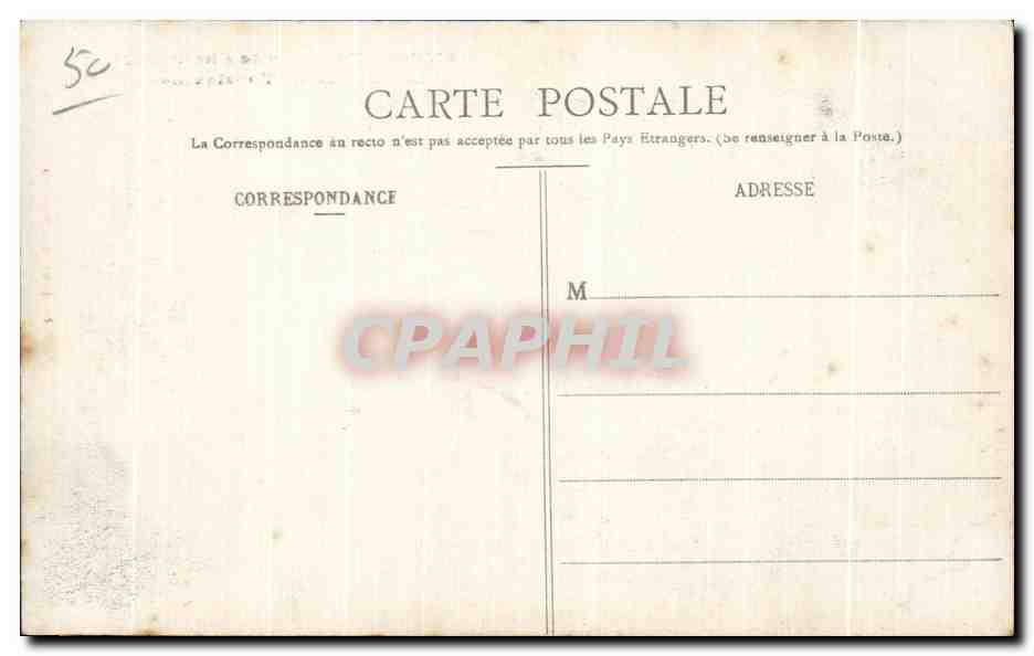 Château de Tourlaveille — Environs de Cherbourg — Gribelton P. H., Cherbourg — Verso