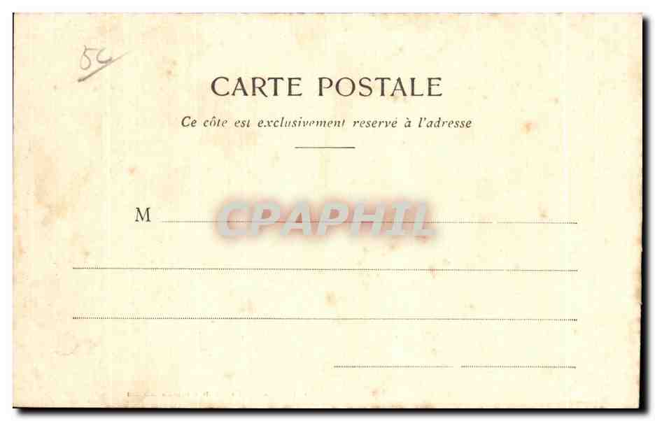 CPA st sauveur le vicomte la chute d eau du moulin — Rückseite