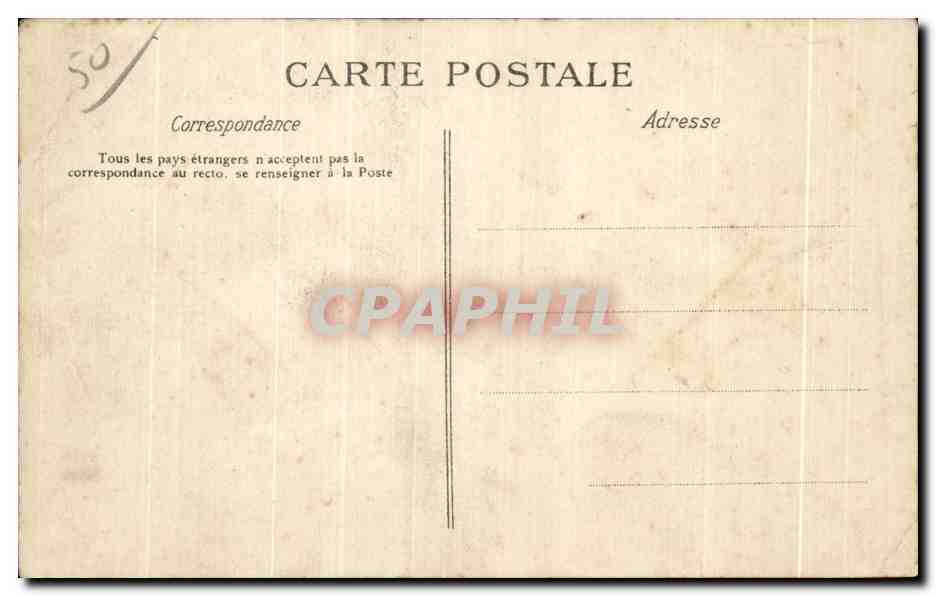 Bricquebec — Intérieur de la Nouvelle Église — La C.P.A. n°22 — Rückseite