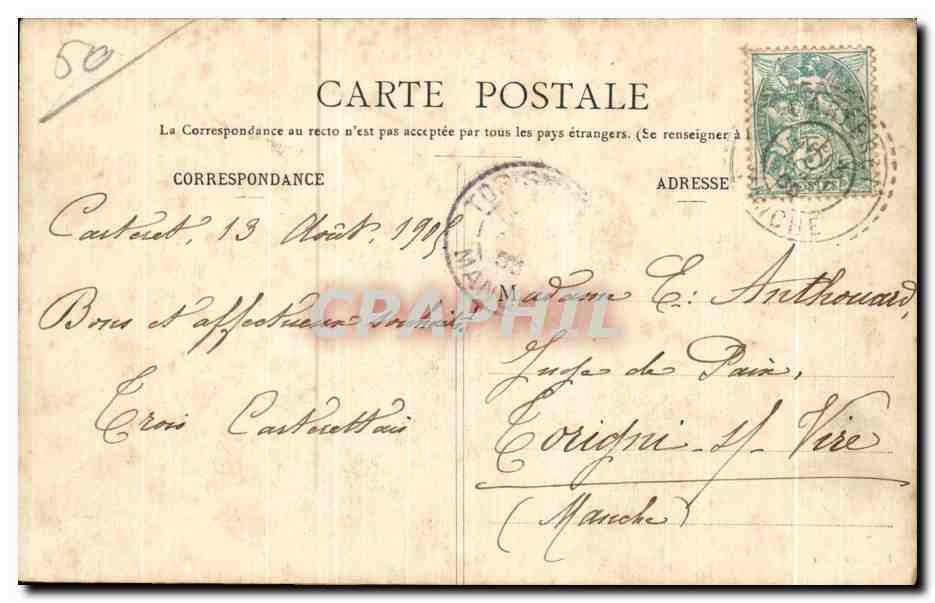 Carteret - Ein Stück der Klippen — L. Bézin, Verlag — Rückseite