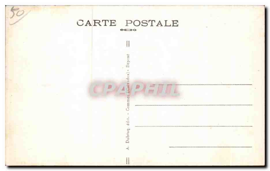CPA Marigny en Mer la mes se brisant sur les rochers — Rückseite