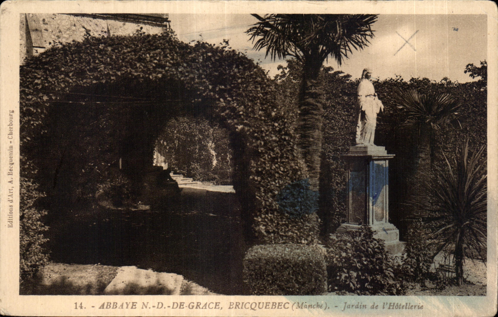 CPA Abbaye N D de Grace Bricquebec Manche