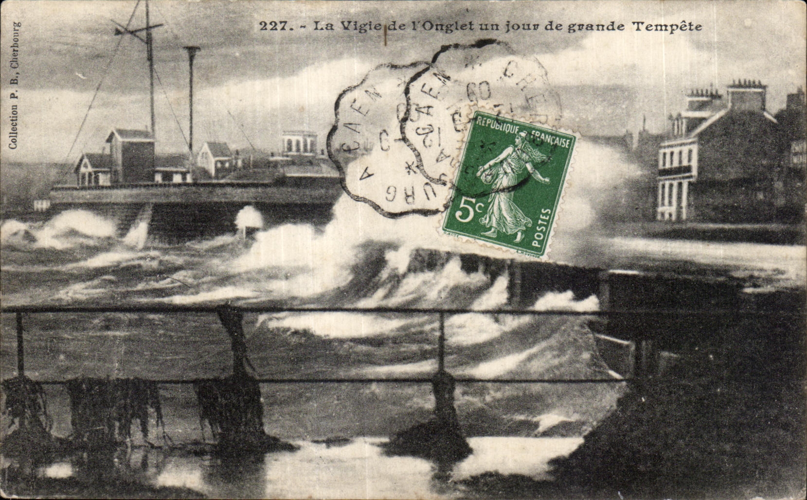 CPA la Vigie de l Onglet un Jour de Grande Tempete