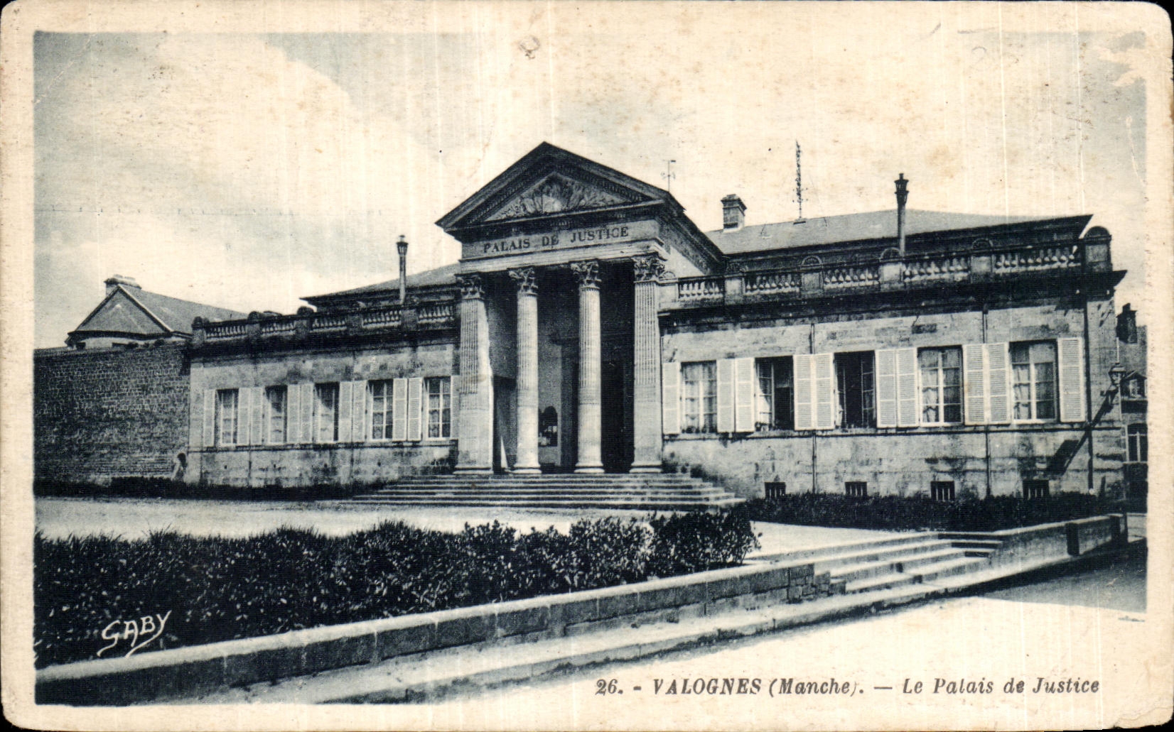 CPA Valognes Manche le Palais de Justice