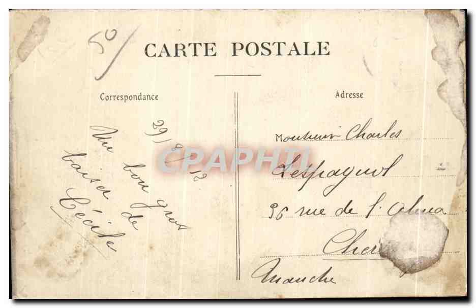 Château de Flamanville (Manche) — La Vieille Poterne — Éditeur : Matinot, n°8 — Verso