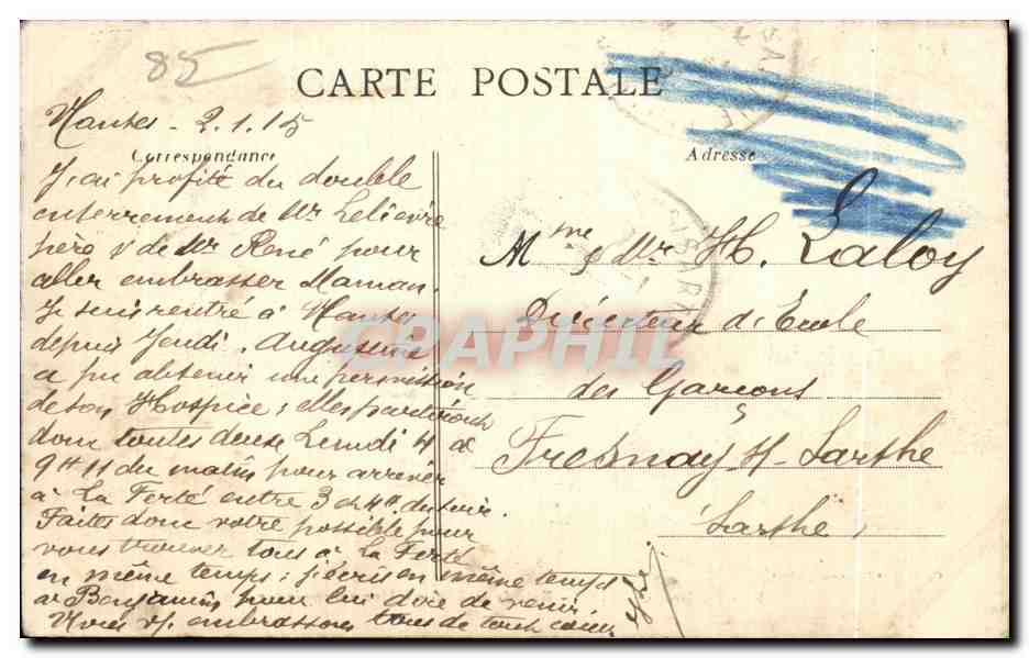 CPA Noirmoutier Bois de la Chaise Une echappee sur la mer — Back
