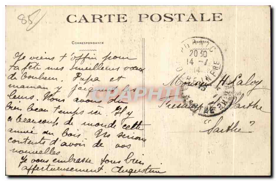 CPA Noirmoutier (Vendes) Rochers De L Anse Du Beau Rivage — Rückseite