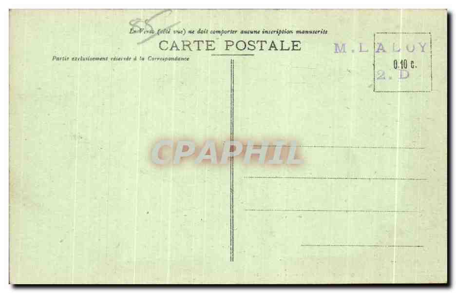 CPA Noirmoutier Cuirasse en rade du Bois de la chaize Bateau  — Back