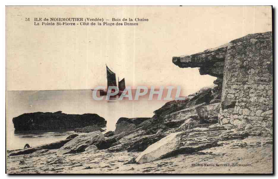 CPA Noirmoutier Bois de la chaise la pointe st pierre cote de la plage des dames