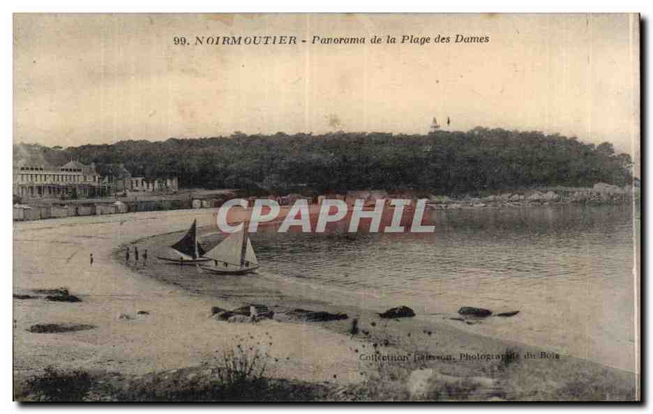 CPA Noirmoutier Panorama de la plage des dames