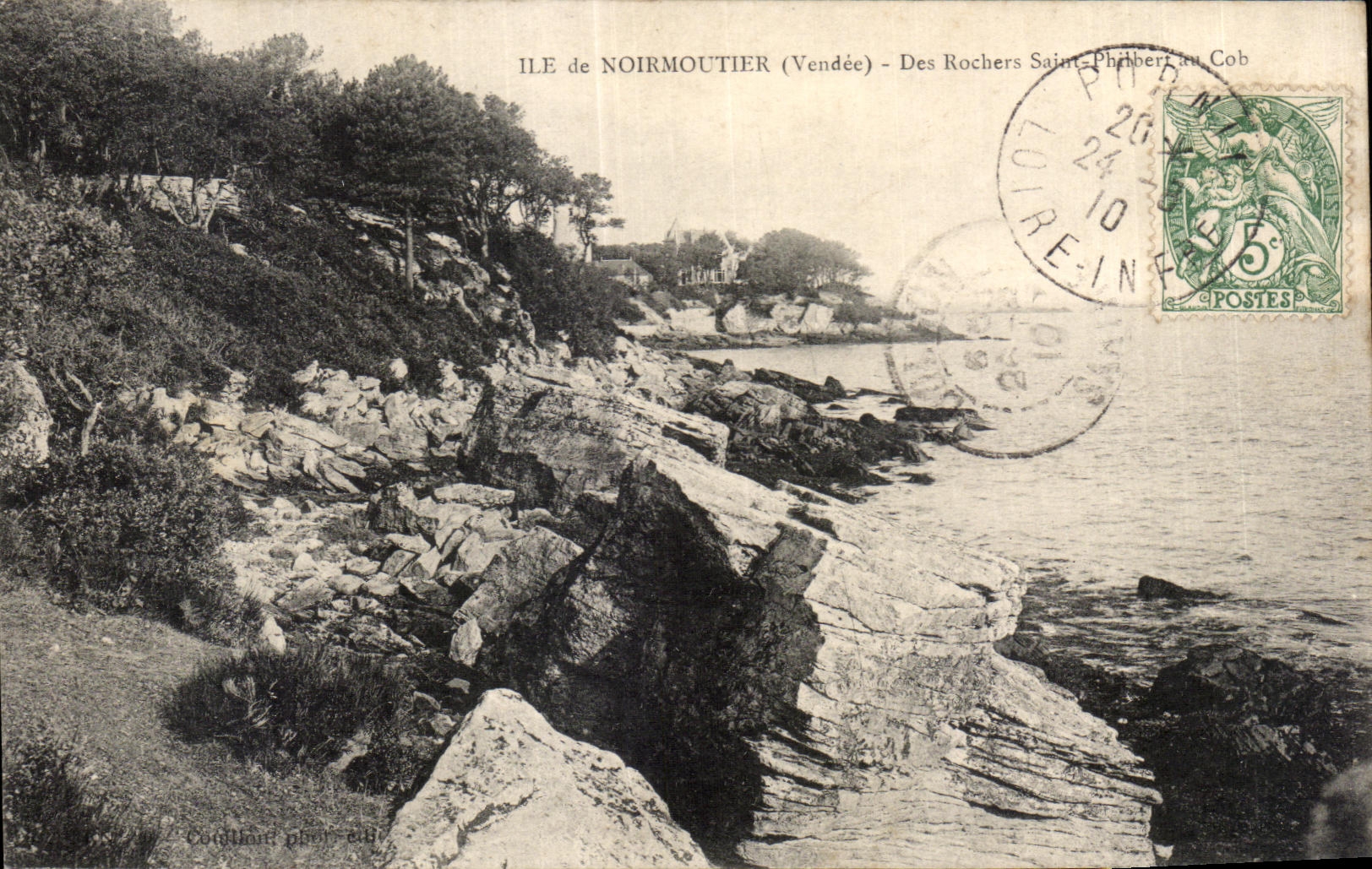 Ile de Noirmoutier (Vendée) — Des Rochers Saint-Phibert au Cob — éditée par Coëtmine