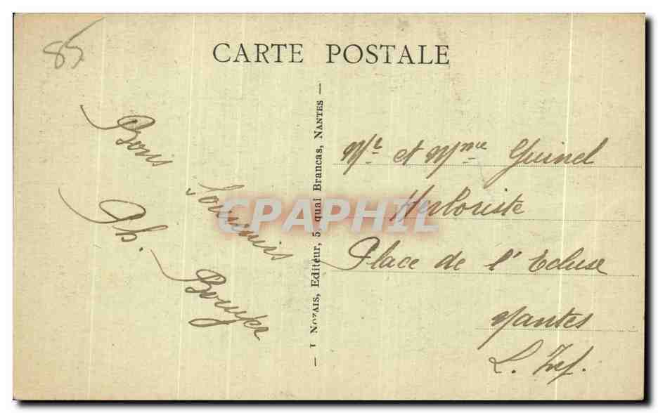 CPA Noirmoutier L Anse Rouge La Plantier — Rückseite