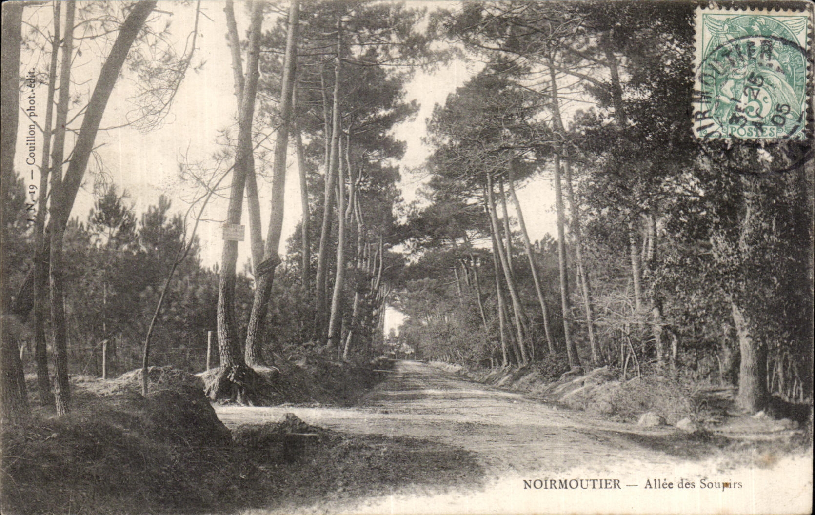Noirmoutier — Allée des Soupirs — Caullion phot. édit.