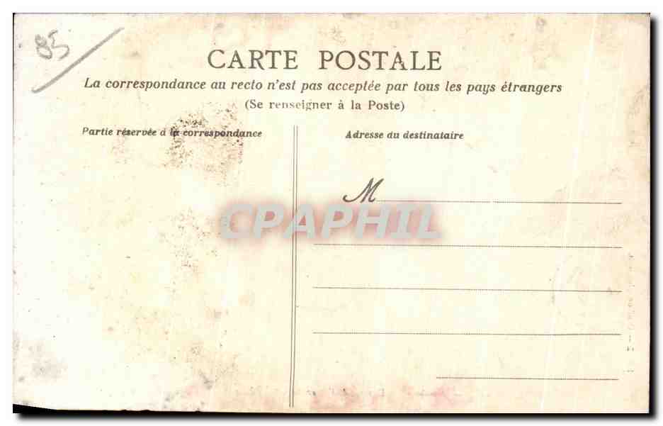 CPA Noirmoutier Sous bois des Dames de l estacade de Beau rivage  — Verso