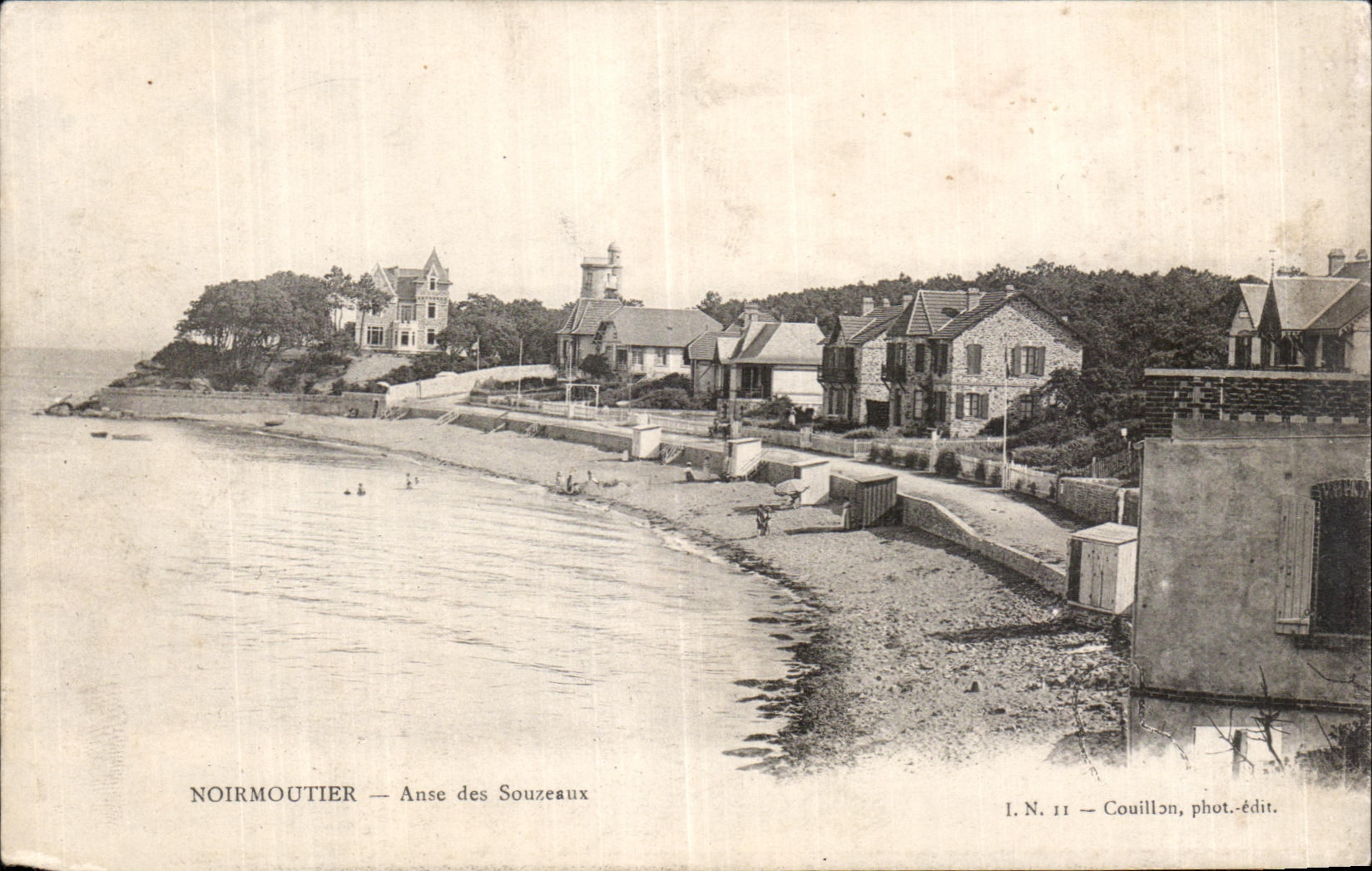 Vintage Postcard Noirmoutier Anse des Souzeaux