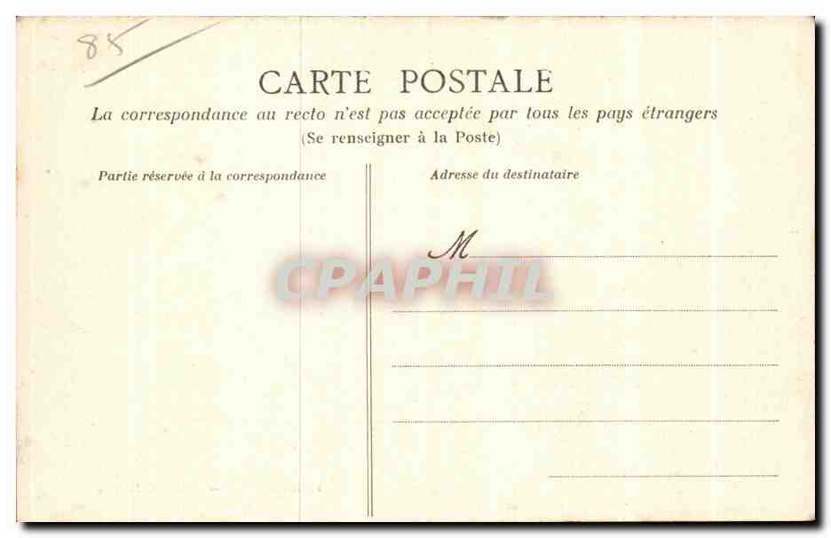 Noirmoutier — Allée des Soupirs — Coulton, phot. & édit. — Verso